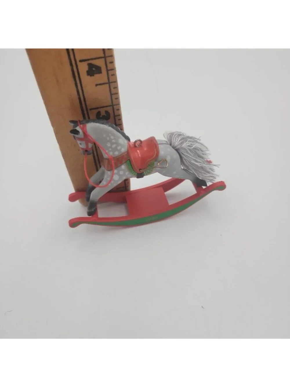 Vintage HALLMARK Keepsake Ornament 1988 Rocking Horse #8 No Box Resin